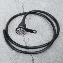 Motorradlenkschalter mit blauer LED, Edelstahl, 7 mm Durchmesser