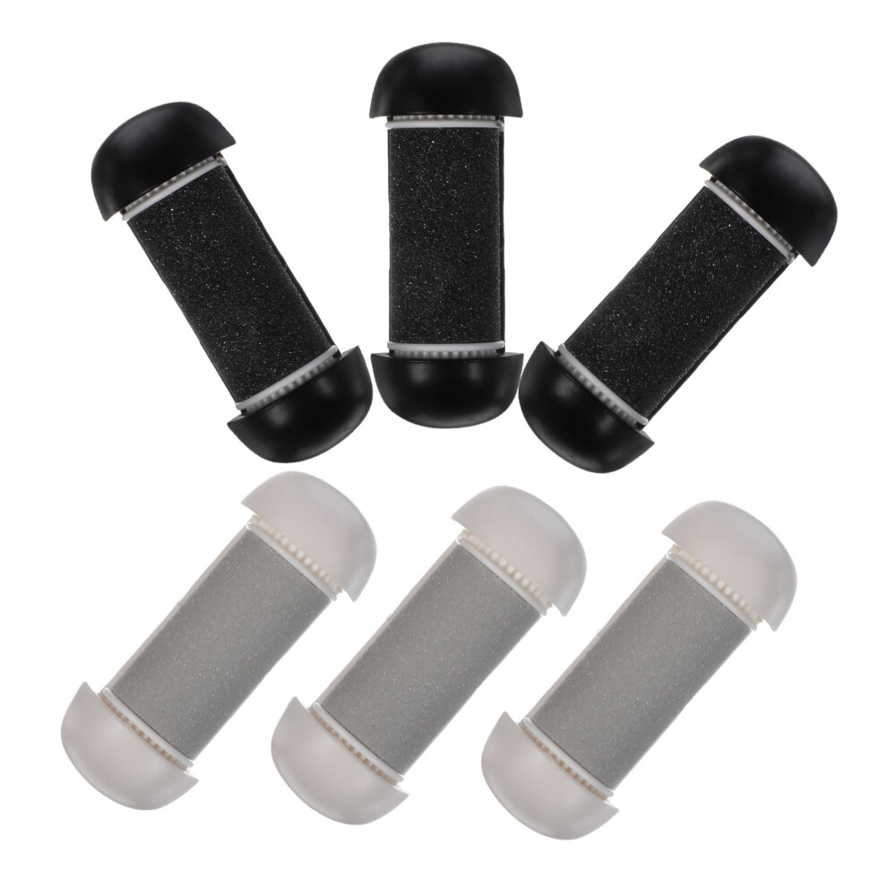 6pcs Foot File Replacement Rollers Replacement Roller for Grinder Electric Foot File Head Refill Refill