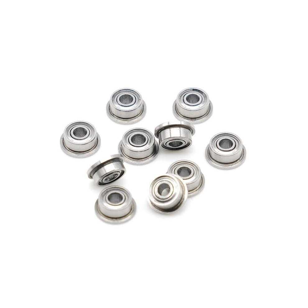 Mf52zz 2X5x2.5 Mm Abec-7 10Pcs Miniature Flange Bearing Thin Wall Metal Shielded Flanged Bearings 9067246815646