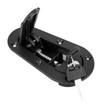 Universal Aluminum Alloy Hood Lock for Car & Racing, Black