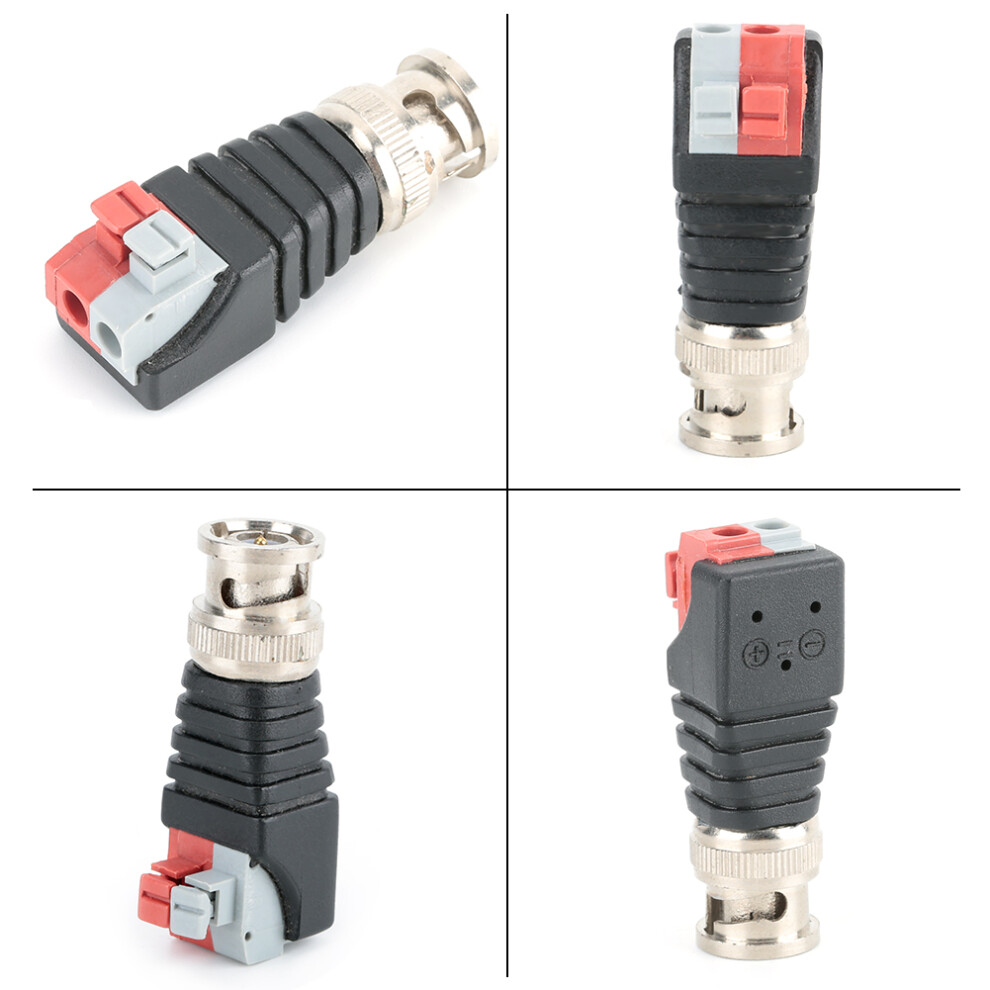 20Pcs Bnc Male Adapter Plug For Cctv Camera Surveillance System 9401362508905
