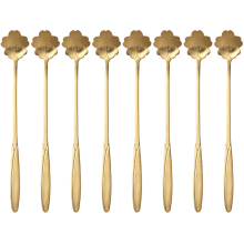 Exquisito juego de cucharas con forma de flor, vajilla creativa y adorable con fácil limpieza, colores brillantes para el hogar, restaurante o