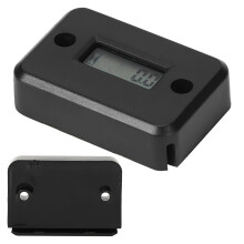 Waterproof Motorcycle Tach Hour Meter Counter Black ABS 0-99999H