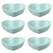Naczynie na sos sojowy w eleganckim kształcie serca, kolorowe miseczki do maczania, zapewniające kolorowe doznania kulinarne