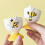2Pc Ceramic Eggs Cup With Bees Embossed Pattern Holder Tray Kitchenwares Spring Home Decoration Breakfast Tableware Ceramic Tray 3