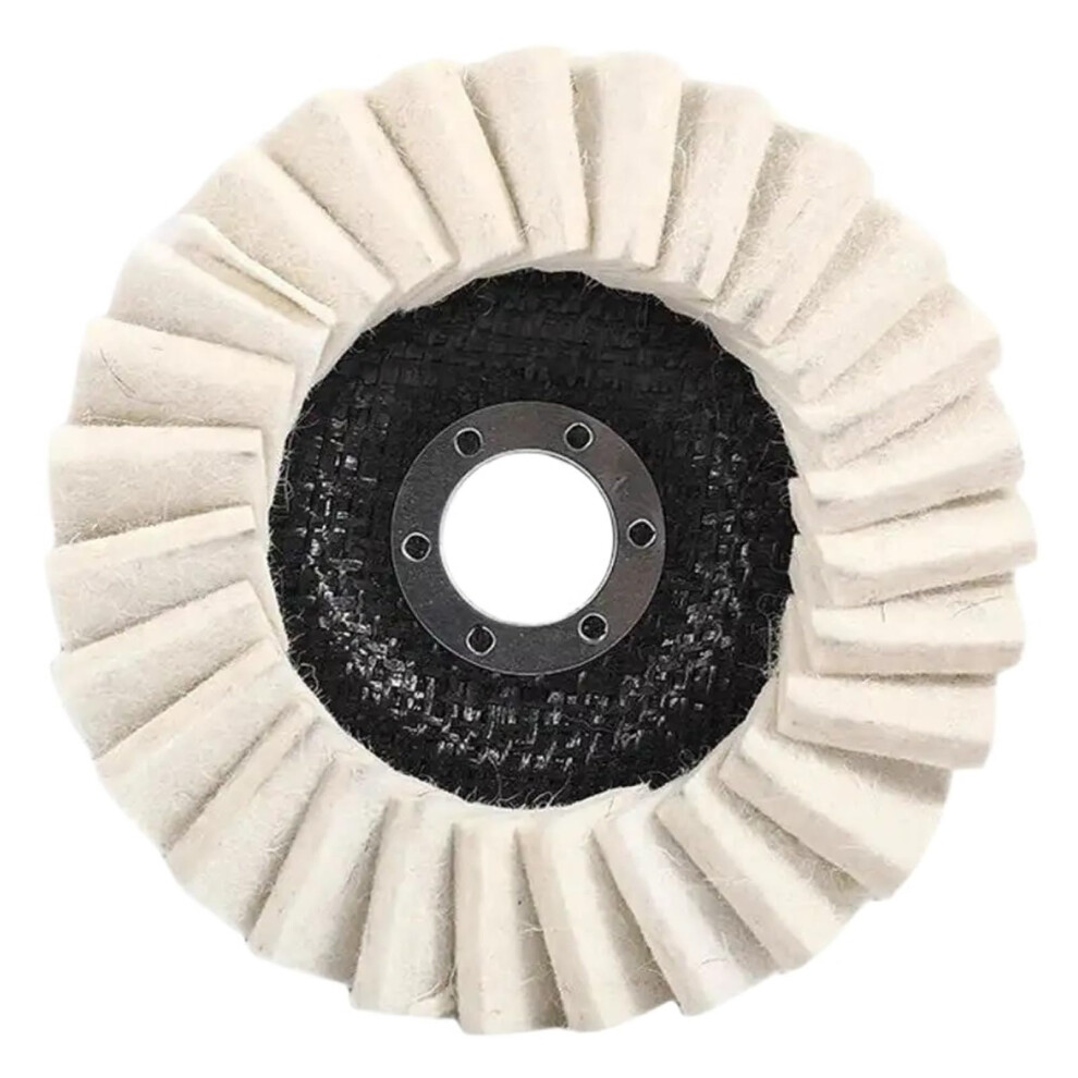 1/5/10Pcs 115Mm/125Mm 4.5/5Inch Wool Felt Discs Polishing Wheel Disc Angle Grinder Buffing As Picture 115Mm_5pcs 9067246816339