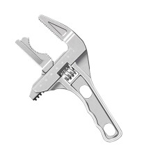 Locking Adjustable Wrench | 0.2-2.7 Inch Adjustable Crescent Wrench - Multi Tools for Garbage Drain Pipe Faucet Bicycle Sink Auto Brake Hydrant Valve