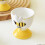 2 Piece Elegant Ceramic Eggs Cup Tray With Bees Embossing Pattern Spring Kitchen Breakfast Tableware Dining Table Decors Ceramic Tableware 5