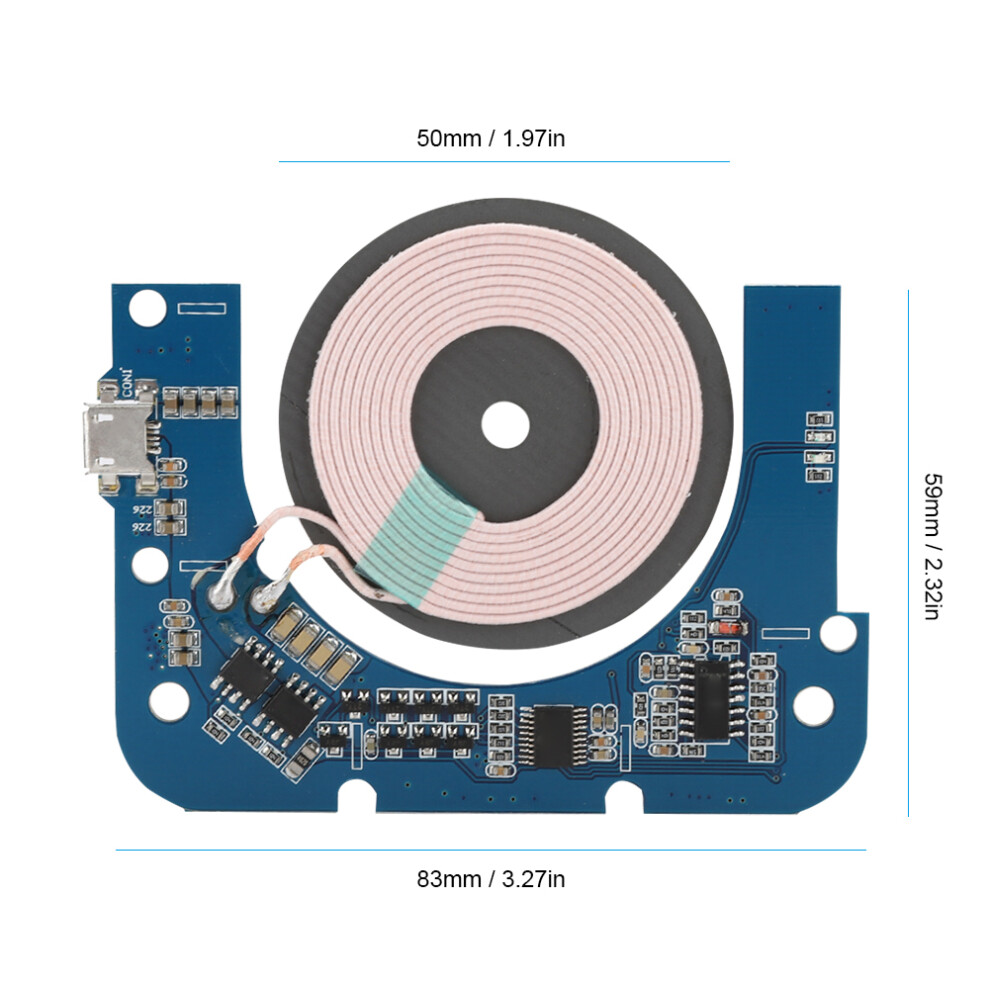 5W Wireless Charging Pcb Mainboard Module, 5V 1A, 6-8Mm Range 9311362512287