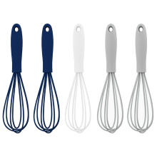 Vielseitiger Schneebesen für die Küche, langlebiges Küchenutensil aus flexiblem und hitzebeständigem Silikon, ideal zum Verquirlen von Eiern