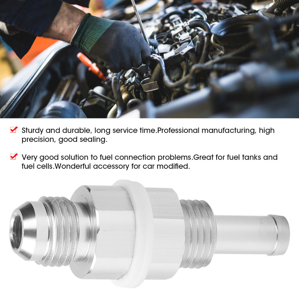 Automotive Fuel Fitting Male Flare To An6 Bulkhead 5/16 Hose Barb Portable 5021362514368
