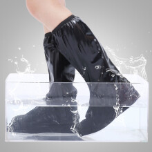 Regen-Schuhüberzug PVC Wasserdicht Rutschfest Faltbar Schwarz XXXL für Männer Frauen