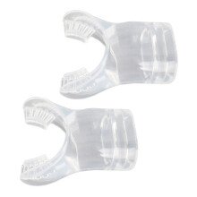 2 Stück Silikon Schnorchel Mundstücke Ersatz weich bequem langlebig Schwarz/Transparent