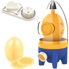 Elegant egghomogenisator, Golden Egg Maker for rask gyllen egg, manuell eggshaker sikrer at det ikke er noen ødelagte skall for reiseportabilitet og