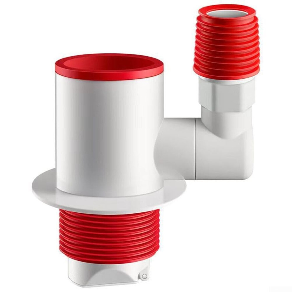 Three Way Drainage Adapter 360 Degree Rotatable Dual Seal Waste Pipe Fitting For Washing Machine Sink Anti Odour Abs Silicone Drain Hose Connector 9067246817299