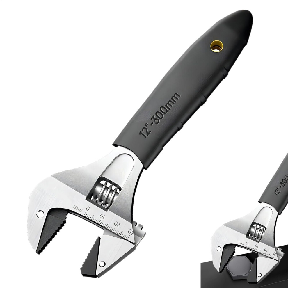 Adjustable Wrench 10-Inches - Ratcheting Flex Wrench,Carbon Steel Pliers Tool Portable For Bolt Car Mechanic Plumbing Maintenance Home Pipe Repair 9067246816872
