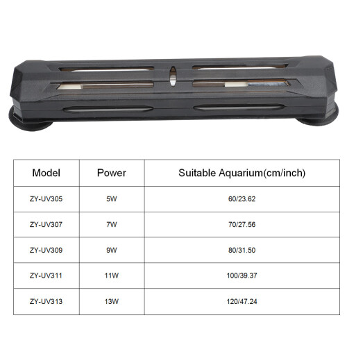 UV Sterilization Lamp 7W Aquarium Algae Removal Disinfection 70cm 2
