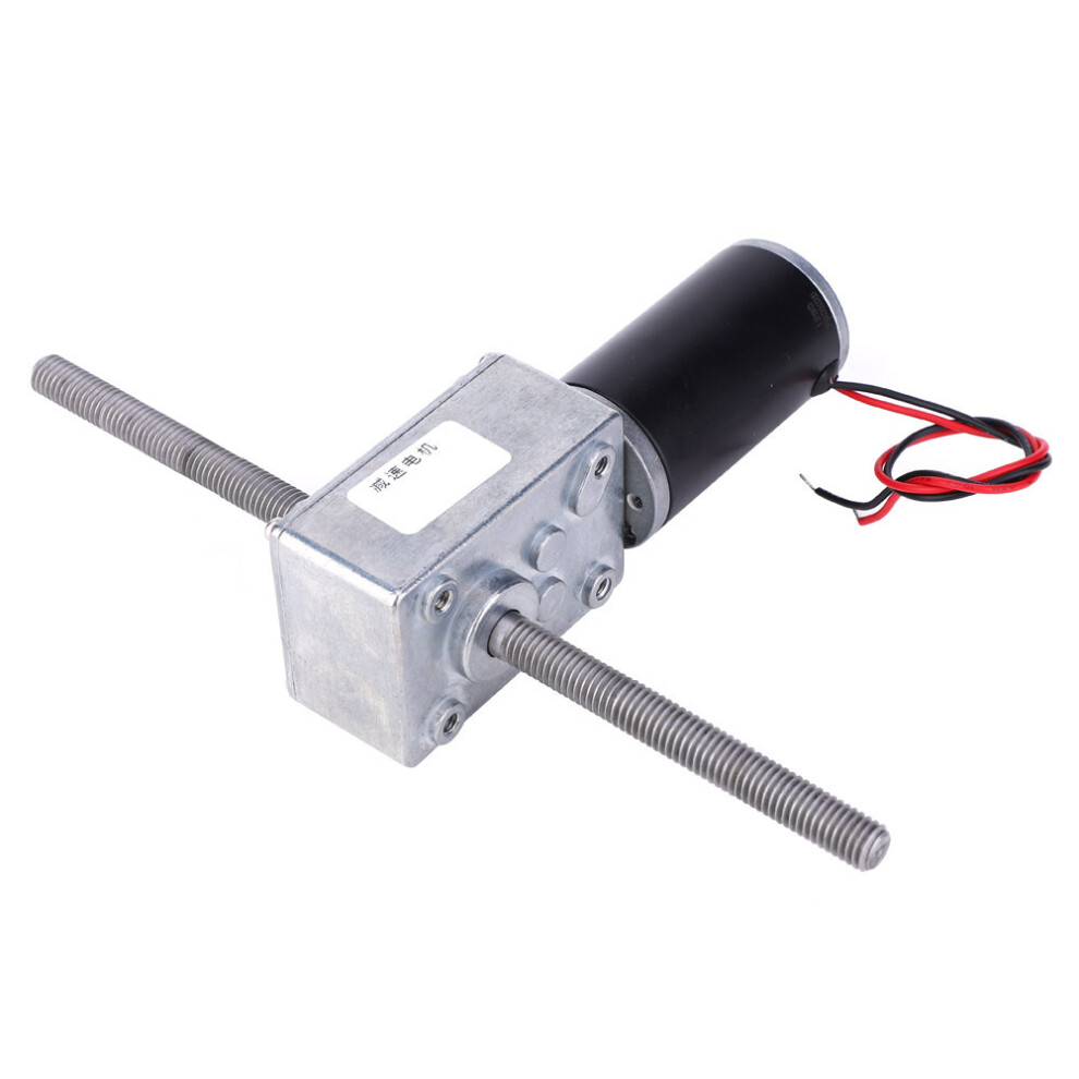 12V Dual Shaft Metal Gearbox Turbo Worm Gear Motor M8 Thread, 700Rpm 8791362518464