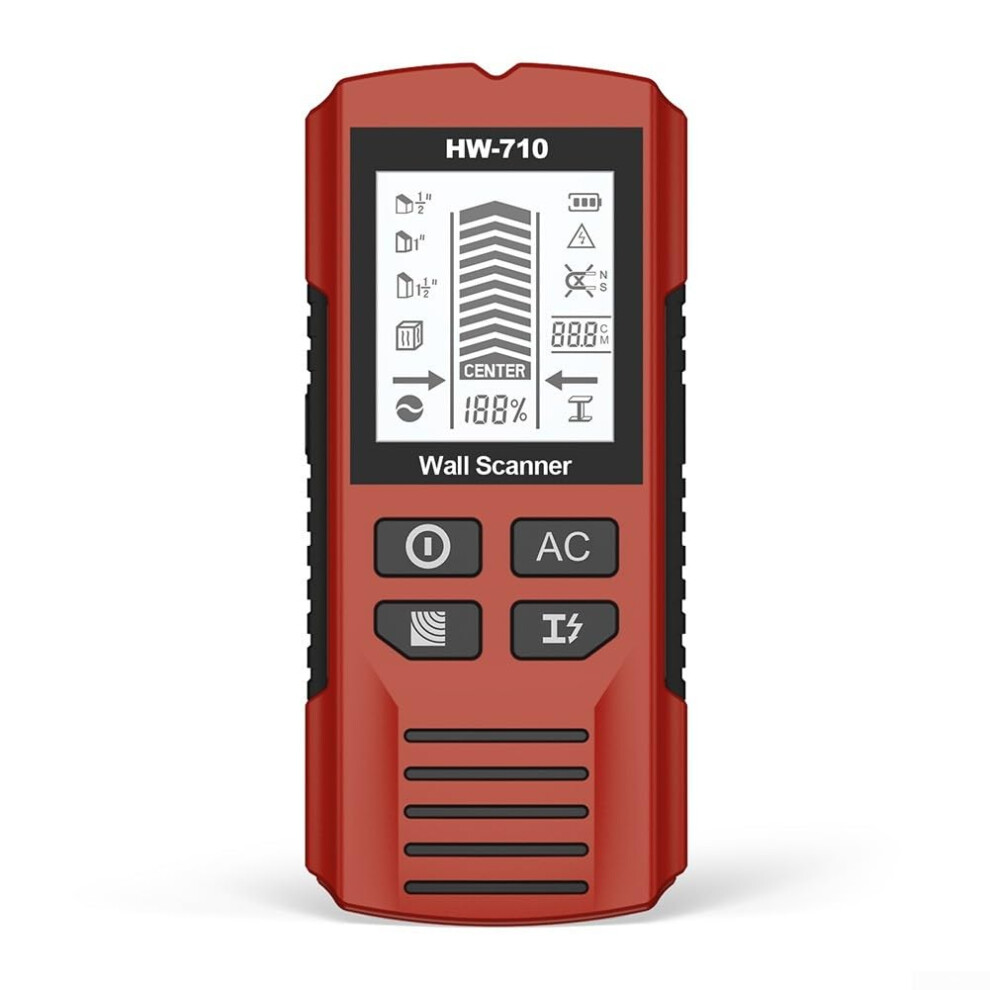 Advanced Handheld Detector For Quick Metal Detection And For Safety During Home Renovation Tasks (Red) 9339159307687