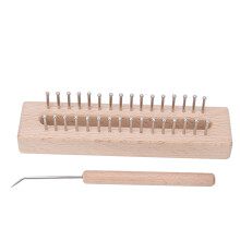 Handcrafted Wooden Knitting Loom Set: Ideal for Kids & Beginners