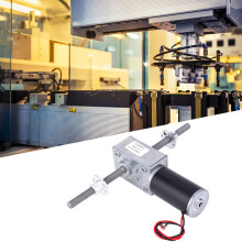 1280 Schneckengetriebemotor mit Flansch & Doppelm8-Achsen, Übersetzungsverhältnis 500
