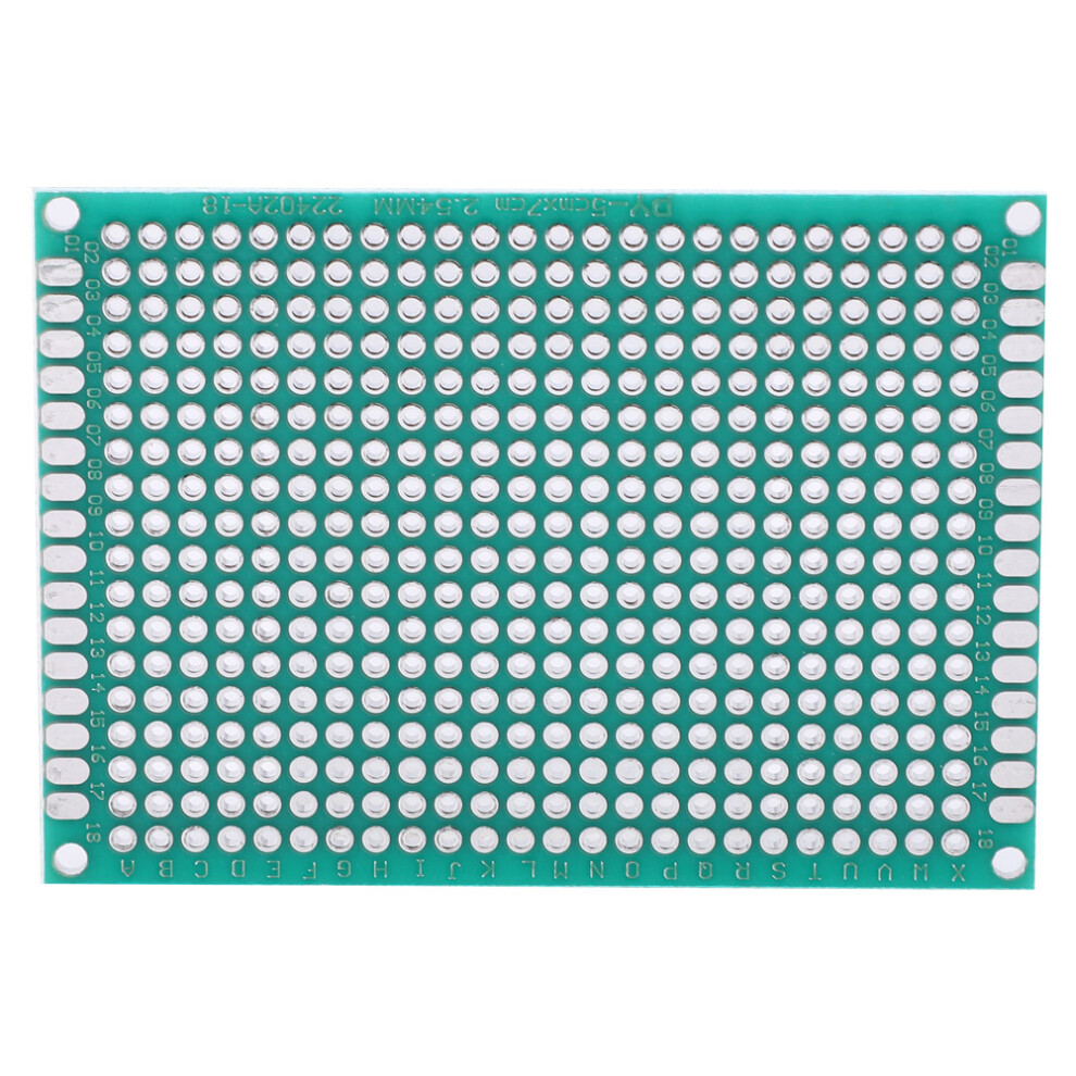 10Pcs 5X7cm Double Side Tinned Prototype Pcb Breadboard 432 Holes 8421362513090