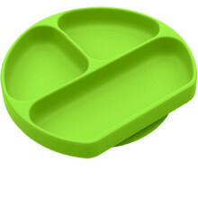 Piatti per bambini, in silicone alimentare infrangibile con scomparti, ideali per i più schizzinosi, lavabili in lavastoviglie, confezione da 3