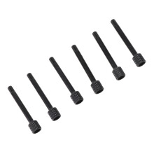 6 Stück Schwarze Messing-E-Gitarrensaitenschrauben – 3,85 cm / Tremolo-Sattelhalterung