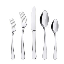 Verfijnde eetgerei, roestvrijstalen lepels met elegant design, set voor 4 personen, hoge kwaliteit, ideaal voor keukens, restaurants, feesten en
