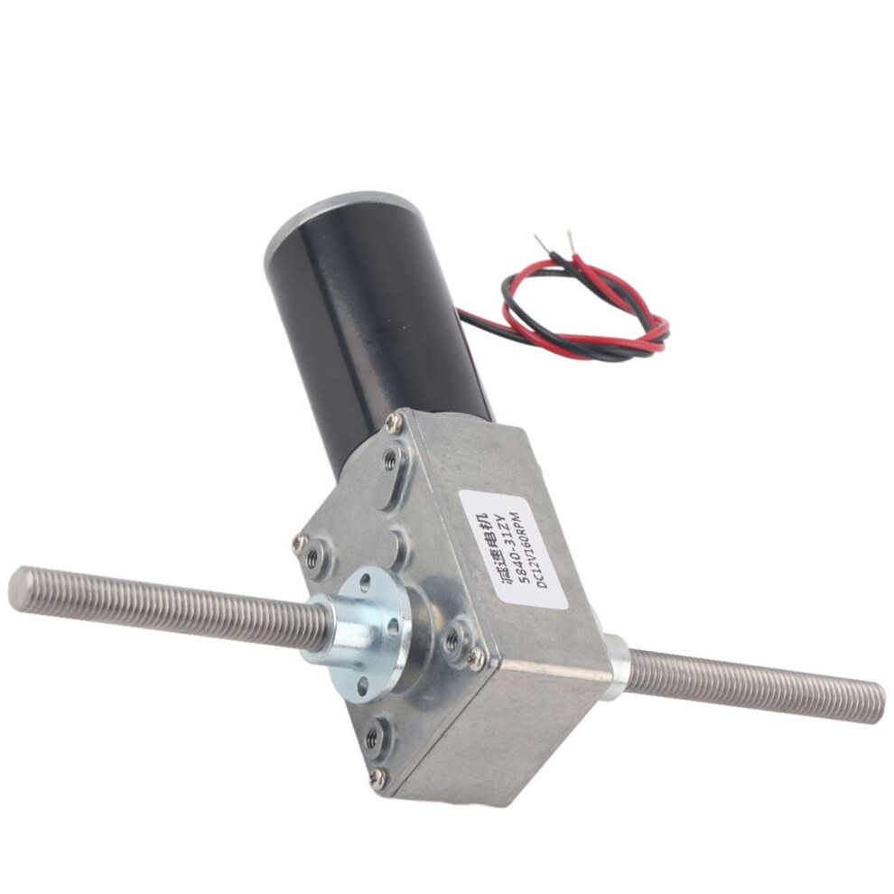 Worm Gear Motor 1280 Rpm Coaxial M8 Thread Flange Speed Reduction Rate 50:1 8211362518603