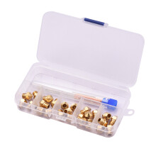 3D Printer Nozzle & Maintenance Kit, Brass Nozzles, Wrench, Storage Box