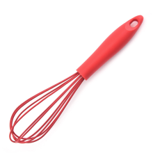 Frusta elegante rivestita in silicone, frusta a forma di palloncino in silicone resistente al calore, dimensioni perfette per mescolare, sbattere,