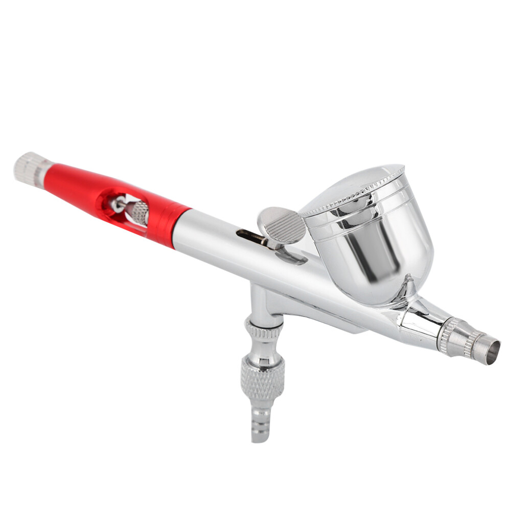 Red/Silver Portable Atomization Airbrush Spray Gun Â 15Ml, 0.3Mm Nozzle,