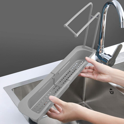 Εύκολη εγκατάσταση, τηλεσκοπική βάση αποθήκευσης νεροχύτη με υγιεινό αερισμό, 1