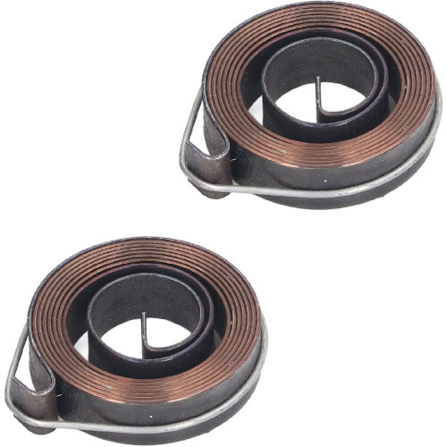 2Pcs Drill Press Spring 1540x10mm/60.63"x0.39" Steel Return Coil Assembly Spring Steel Component 1