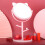 Cute Pink Desktop Mirror with Rotating Function & Cat Ear Makeup Tray 7