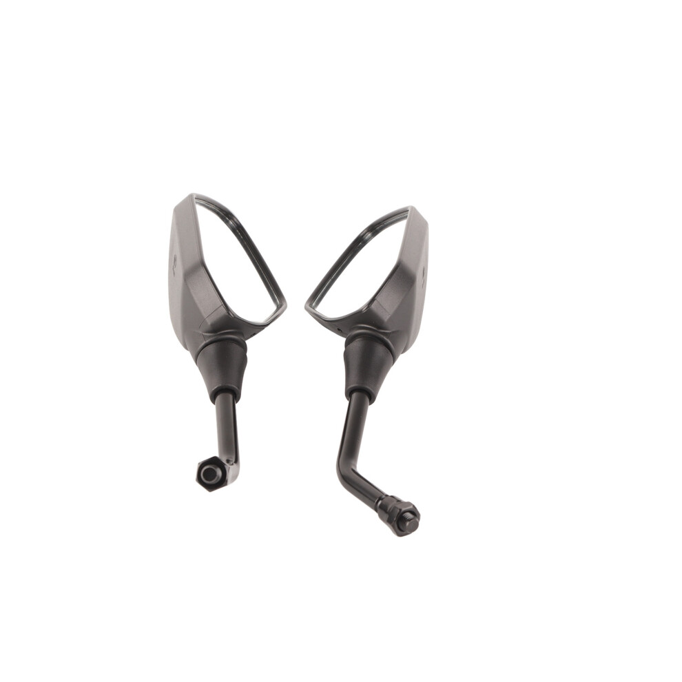 10Mm Motorcycle Rearview Mirrors: Enhance Safety And Style Black 3721362521398