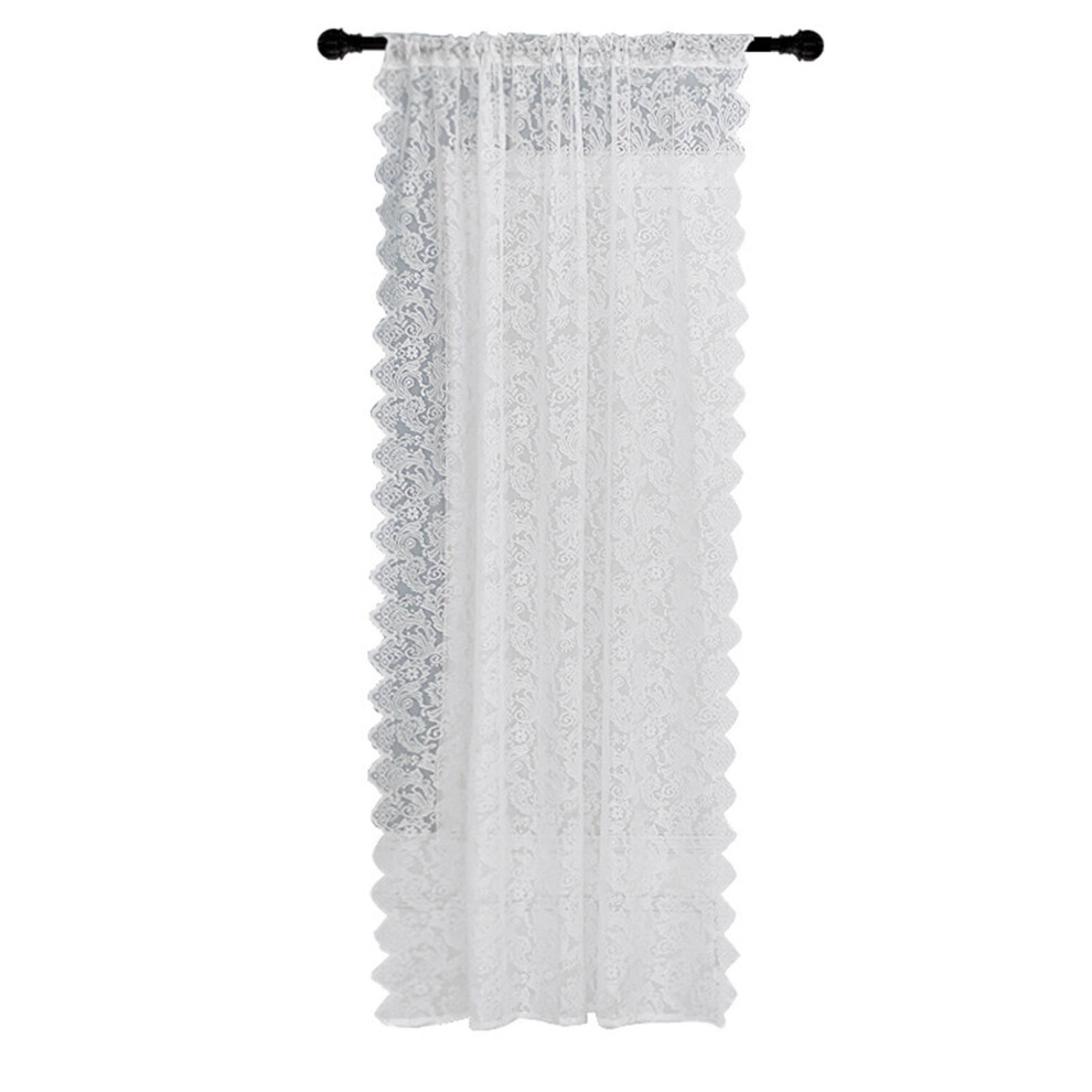 Classical White Lace Sheer Curtain Providing Privacy-White 2-image-OPC-PN2QVMS-NEW