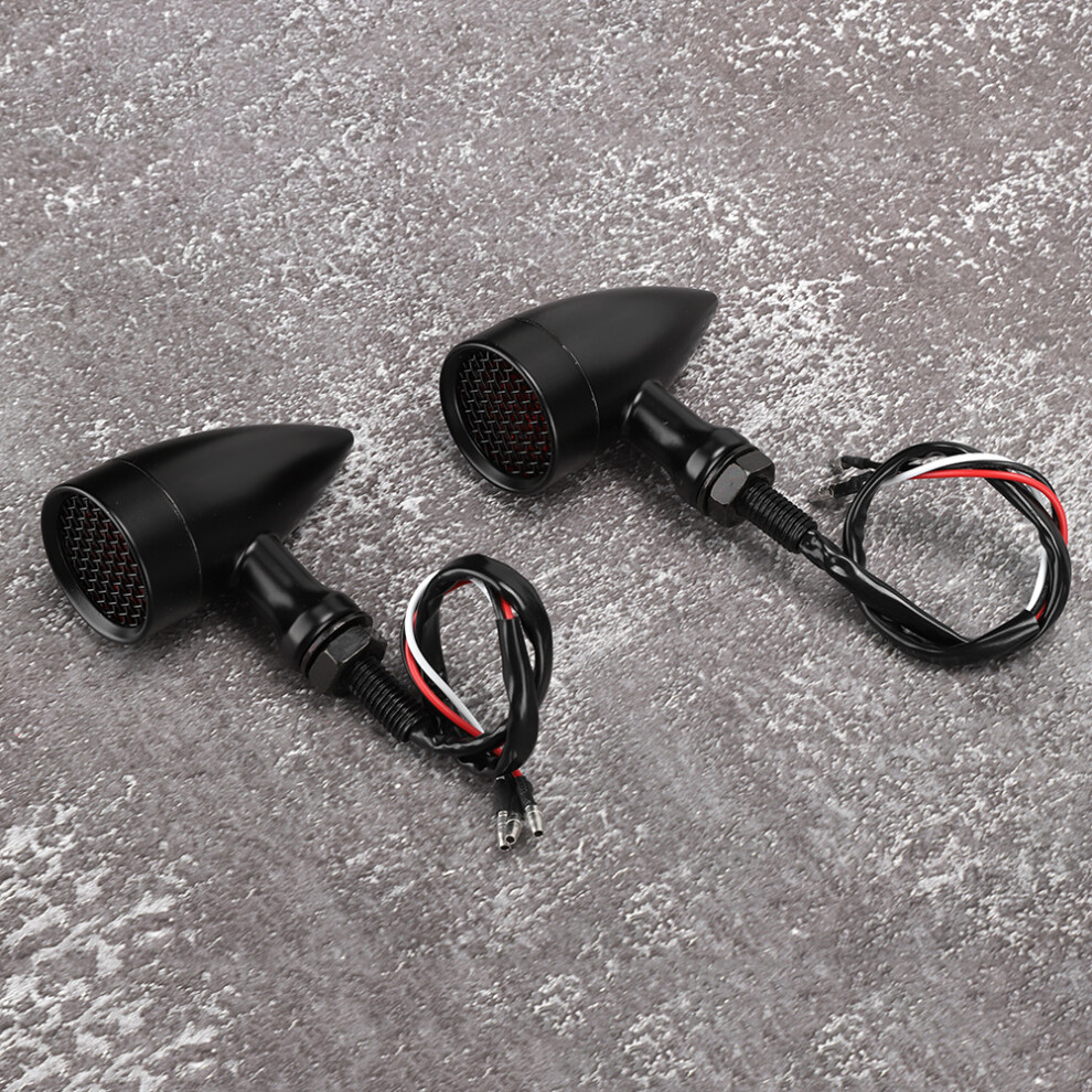 Retro Motorcycle Bullet Led Turn Signal Indicator - 3.8X7.8x5.6cm Black 5011362522524