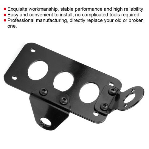 Motorcycle Rear Licence Plate Mount Side Tail Light Bracket Steel AU 2