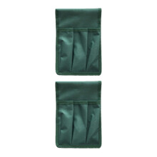 2Pc Garden Kneeler Stool Bags Oxford Cloth Portable Tool Storage for Gardening with Spacious Compartments Green