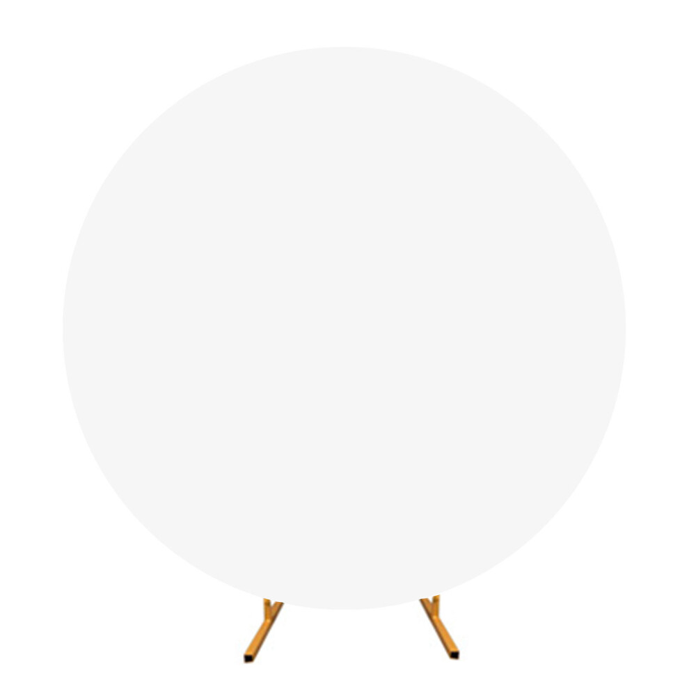 Circle Backdrop Cover for Weddings and Parties-White 7.5ft-image-OPC-PN2QWQM-NEW