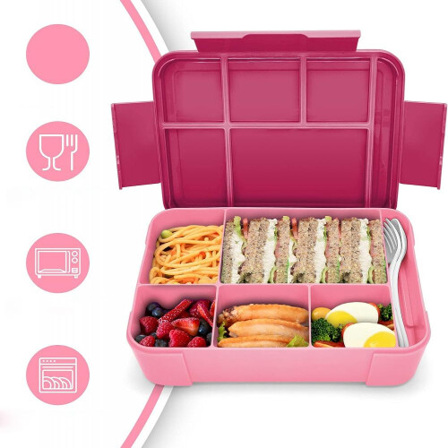 Καινοτόμο σετ Bento Box για παιδιά, Δοχεία γευμάτων ενηλίκων με διαμερίσματα, 2