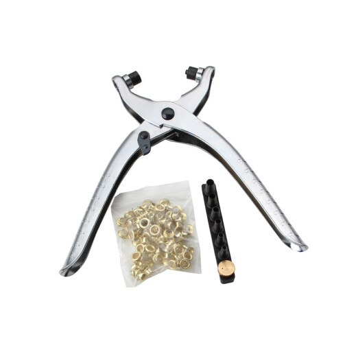 Silver Compact Eyelet Pliers Set For Versatile - Long-lasting And