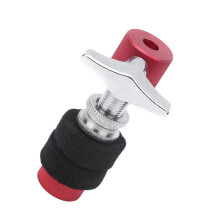Hi-Hat Cymbal Clutch for Drum Set Robust Steel Red Black Finish Professional