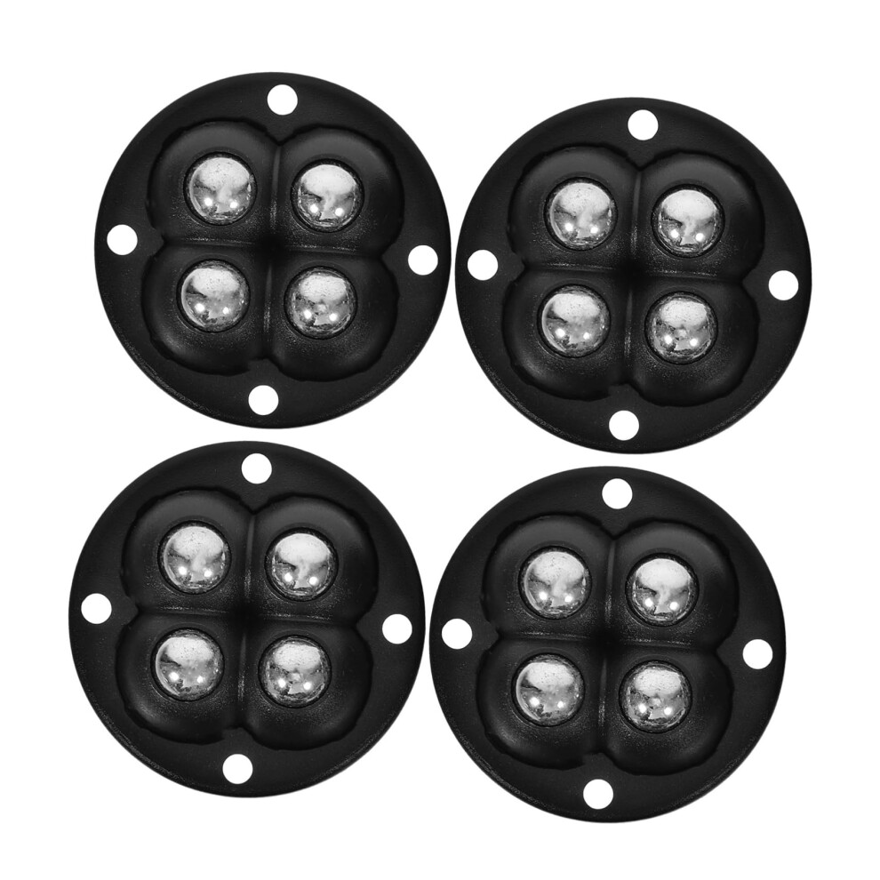 4Pcs Self Adhesive Mini Swivel Casters Rotation Sticky Roller Wheels For Furniture Storage Bins Kitchen Appliances 1 9067246818371
