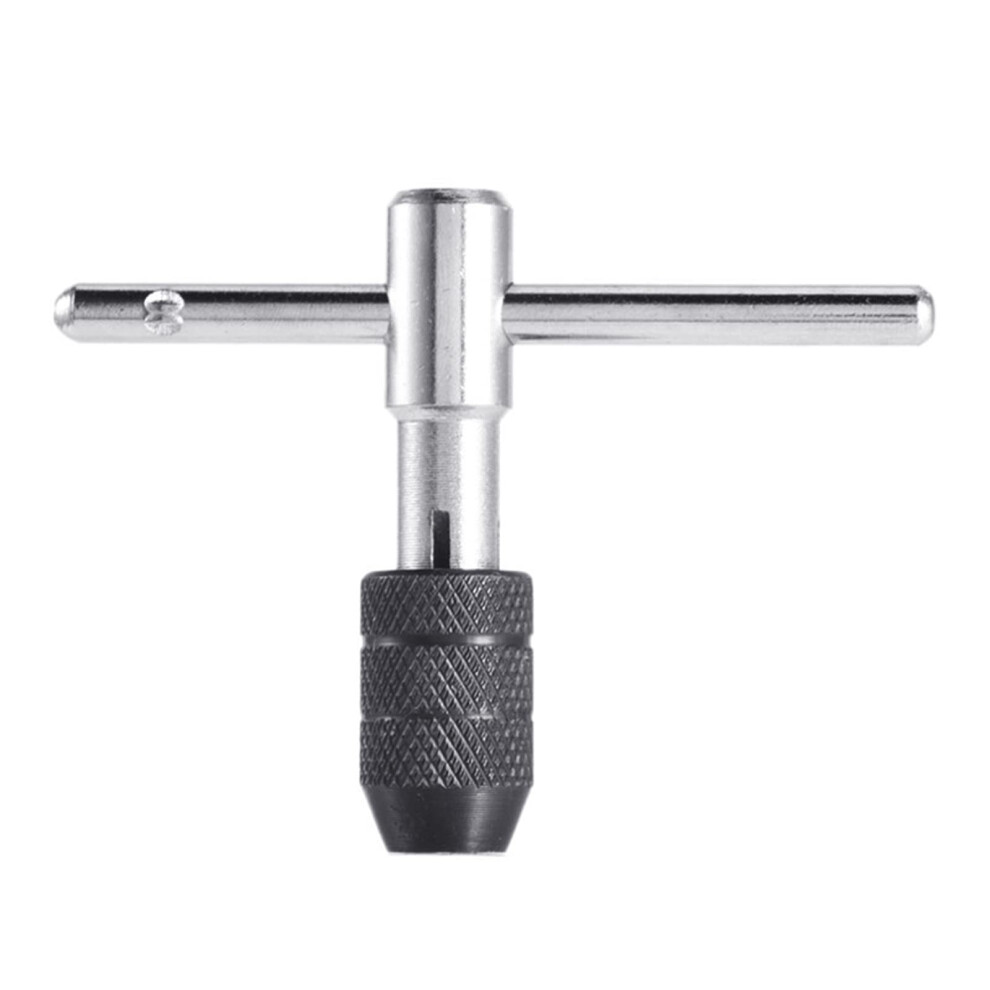 Adjustable Ratchet Tap Wrench T-Handle Tapping Ratcheting Wrench Hand Tool Hand For Automovtie Repair Tool Tap Holder Set For Ratchet Wrenches 9067246818982