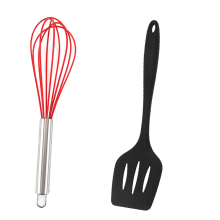 Hitzebeständiger Schneebesen, BPA-freie Silikonbeschichtung für Langlebigkeit und Sicherheit, ergonomisches Design mit kratzfesten Eigenschaften,