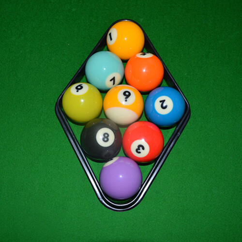 Snooker 9 Ball Rack 2PCS Plastic Pool Triangle Frame for Billiards Accessories 2