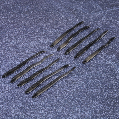 10 Stück 1,7 g 9 cm Silikonwürmer Weiche Angelköder Köder-Set